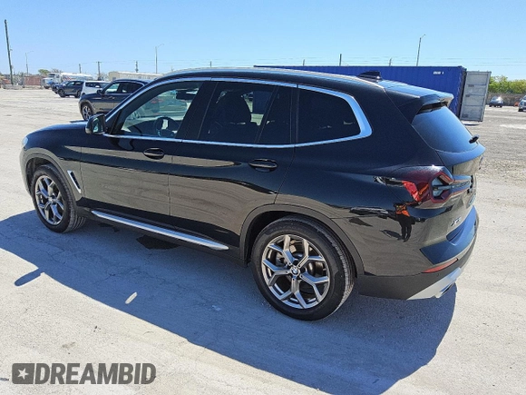 2024 BMW X3 sDrive30i z VIN 5UX43DP00R9V04092, wystawiony jako Copart lot #56058865 z przebiegiem 40 637 mil mil oraz Czysty tytuł • Clean title. Historia ofert i sprzedaży dostępna na DreamBid. Obrazek 2.