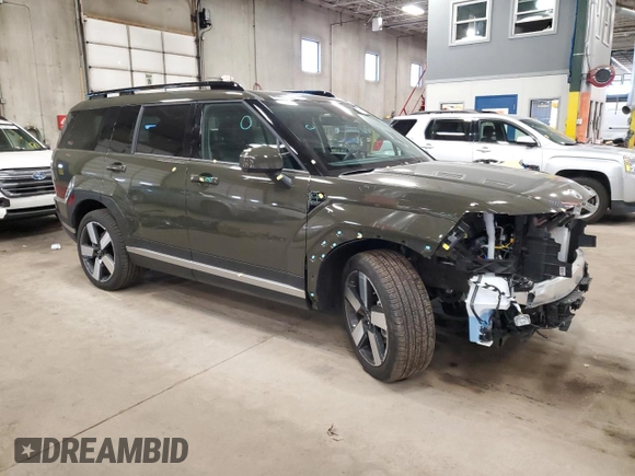 2025 Hyundai Santa Fe Hybrid Limited with VIN 5NMP3DG16SH029565, listed as a Copart auction lot 48595545 with 1,750 mi miles and Salvage Title. Bid and sale history available at carsss.com. Image 4.