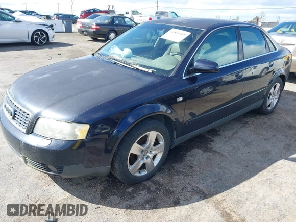 2003 Audi A4 3.0L with VIN WAULT68E03A183189, listed as a IAAI auction lot 41806445 with 1 mi miles. Bid and sale history available at carsss.com. Image 2.