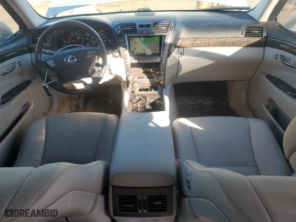 2009 Lexus LS 460 LWB with VIN JTHGL46FX95035992, listed as a Copart auction lot 46688365 with 109,763 mi miles and Salvage Title. Bid and sale history available at carsss.com. Image 8.