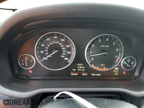 2012 BMW X3 28i with VIN 5UXWX5C57CL719631, listed as a Copart auction lot 51429585 with 196,283 mi miles and Salvage Title. Bid and sale history available at DreamBid. Image 9.