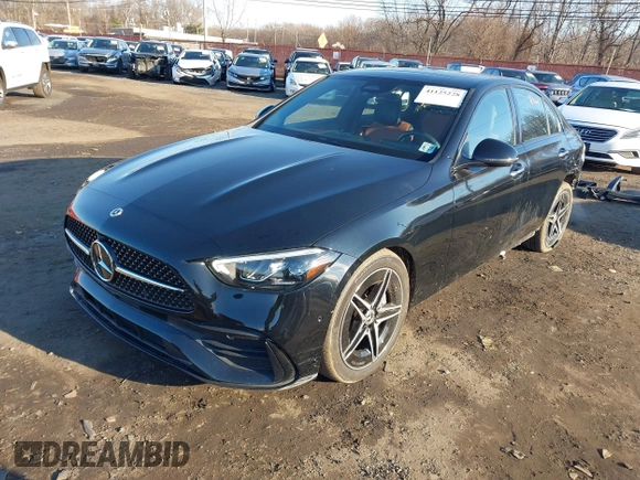 2022 Mercedes-Benz C 300 with VIN W1KAF4HB2NR041156, listed as a IAAI auction lot 41125228 with 19,465 mi miles and . Bid and sale history available at DreamBid. Image 2.