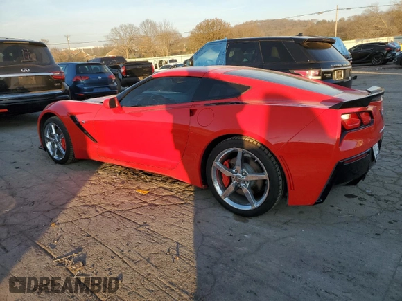 2014 Chevrolet Corvette 2LT with VIN 1G1YC2D74E5122781, listed as a Copart auction lot 82669644 with 74,658 mi miles and Clean Title. Bid and sale history available at carsss.com. Image 2.