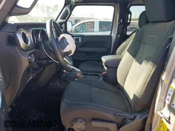 2019 Jeep Wrangler Unlimited Sahara with VIN 1C4HJXEN6KW600129, listed as a Copart auction lot 45814405 with 110,004 mi miles and Salvage Title. Bid and sale history available at carsss.com. Image 7.