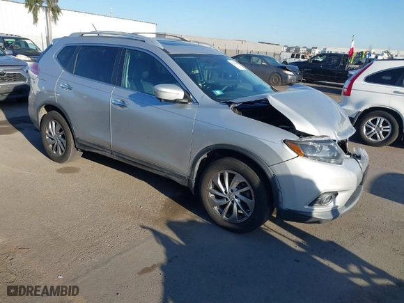 2015 Nissan Rogue SV with VIN 5N1AT2MV3FC912069, listed as a IAAI auction lot 41751599 with 119267 miles. Bid and sale history available at carsss.com. Image 1.