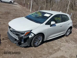 2023 Toyota Corolla Hatchback SE with VIN JTND4MBE0P3196869, listed as a IAAI auction lot 41824184 with 10,465 mi miles. Bid and sale history available at carsss.com. Image 18.