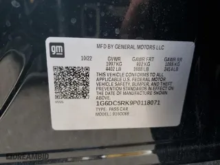 2023 Cadillac CT4 Sport with VIN 1G6DC5RK9P0118071, listed as a Copart auction lot 72453274 with 33,509 mi miles and Salvage Title. Bid and sale history available at carsss.com. Image 13.