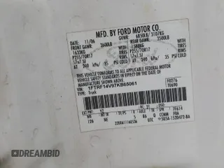 2007 Ford F-150 XL with VIN 1FTRF14V97KB65061, listed as a Copart auction lot 56280705 with 310,029 mi miles and Salvage title. Bid and sale history available at DreamBid. Image 12.