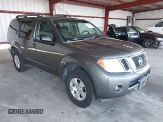 2008 Nissan Pathfinder SE with VIN 5N1AR18B58C654973, listed as a IAAI auction lot 42795855 with 197,071 mi miles and . Bid and sale history available at DreamBid. Image 1.
