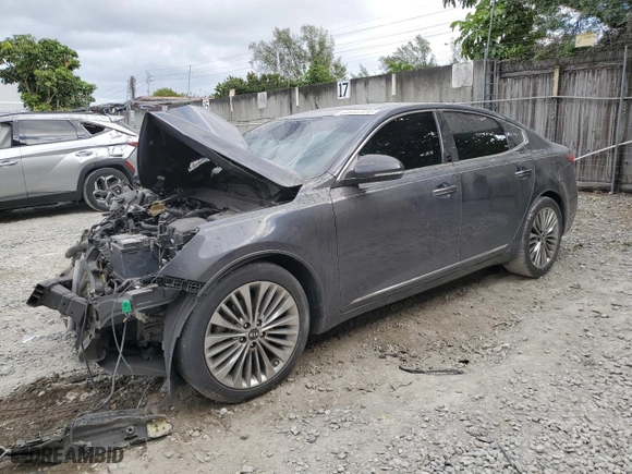 2017 Kia Cadenza Technology with VIN KNALC4J16H5061822, listed as a Copart auction lot 84995124 with 0 mi miles and Salvage Title. Bid and sale history available at carsss.com. Image 1.