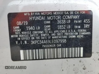 2020 Hyundai Accent Limited with VIN 3KPC34A69LE097998, listed as a Copart auction lot 74094674 with 26,412 mi miles and Salvage Title. Bid and sale history available at carsss.com. Image 12.