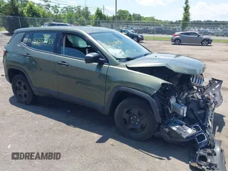 2021 Jeep Compass Sport with VIN 3C4NJDAB6MT591308, listed as a IAAI auction lot 42557039 with 82,215 mi miles and . Bid and sale history available at DreamBid. Image 1.