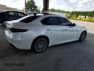 2018 Alfa Romeo Giulia Ti Sport with VIN ZARFAECN7J7564089, listed as a Copart auction lot 69400594 with 75,000 mi miles and Salvage Title. Bid and sale history available at carsss.com. Image 3.