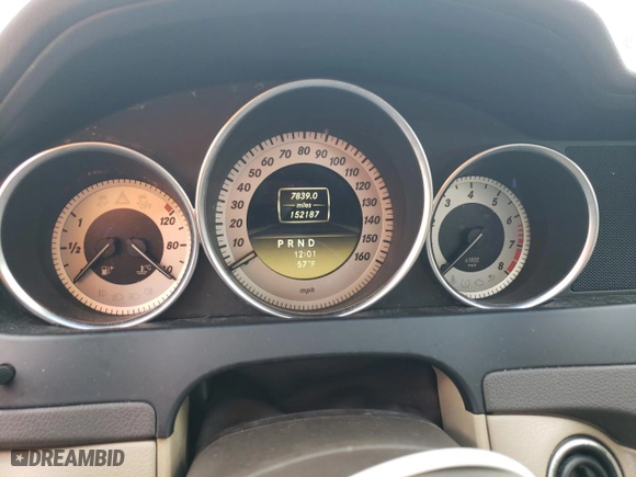 2012 Mercedes-Benz C-Class C 250 Sport with VIN WDDGF4HB0CA613024, listed as a Copart auction lot 45457015 with 152,187 mi miles and Clean Title. Bid and sale history available at carsss.com. Image 9.