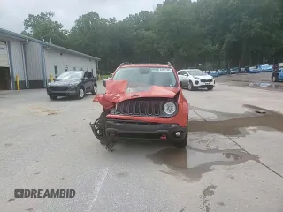 2015 Jeep Renegade Trailhawk with VIN ZACCJBCTXFPB80067, listed as a Copart auction lot 64927985 with Not provided miles and Salvage title. Bid and sale history available at DreamBid. Image 14.