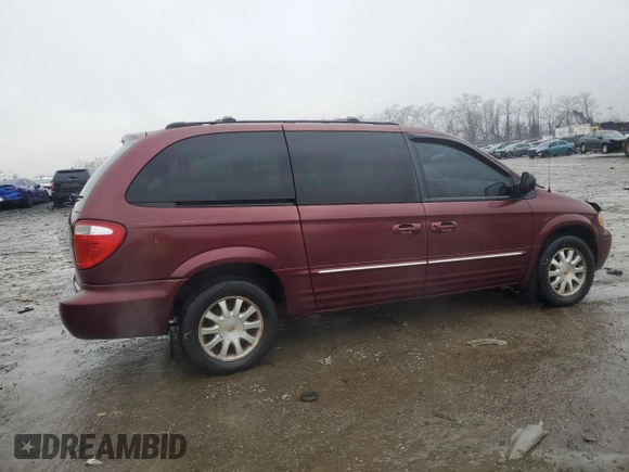 2002 Chrysler Town & Country LXi with VIN 2C8GP54L02R748587, listed as a Copart auction lot 43621485 with 161,646 mi miles and Salvage Title. Bid and sale history available at carsss.com. Image 3.