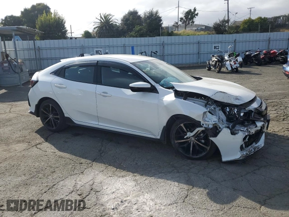 2021 Honda Civic Sport with VIN SHHFK7H41MU410607, listed as a Copart auction lot 53364725 with 20,321 mi miles and Salvage Title. Bid and sale history available at DreamBid. Image 4.