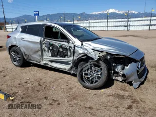 2017 Infiniti QX30 Sport with VIN SJKCH5CP4HA019827, listed as a Copart auction lot 57506415 with Not provided miles and Salvage title. Bid and sale history available at DreamBid. Image 4.