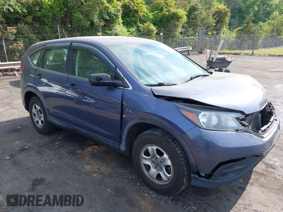 2014 Honda CR-V LX with VIN 3CZRM3H34EG702492, listed as a IAAI auction lot 42096296 with 63,748 mi miles and . Bid and sale history available at carsss.com. Image 1.