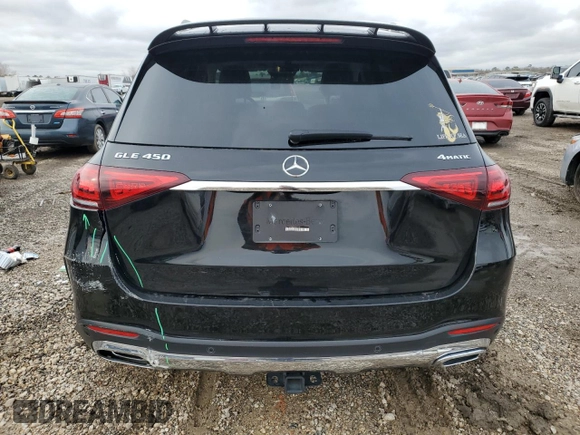 2023 Mercedes-Benz GLE 450 with VIN 4JGFB5KB8PA951630, listed as a Copart auction lot 44431765 with 36,810 mi miles and Salvage title. Bid and sale history available at DreamBid. Image 6.