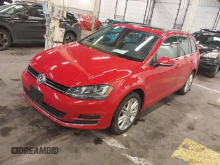 2015 Volkswagen Golf SportWagen TDI SE with VIN 3VWCA7AU1FM513071, listed as a IAAI auction lot 41483467 with 47,583 mi miles. Bid and sale history available at carsss.com. Image 2.