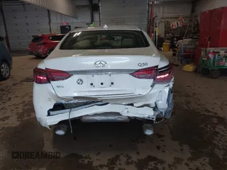 2021 Infiniti Q50 Luxe with VIN JN1EV7BR9MM752020, listed as a IAAI auction lot 41602470 with 61,392 mi miles and . Bid and sale history available at DreamBid. Image 16.