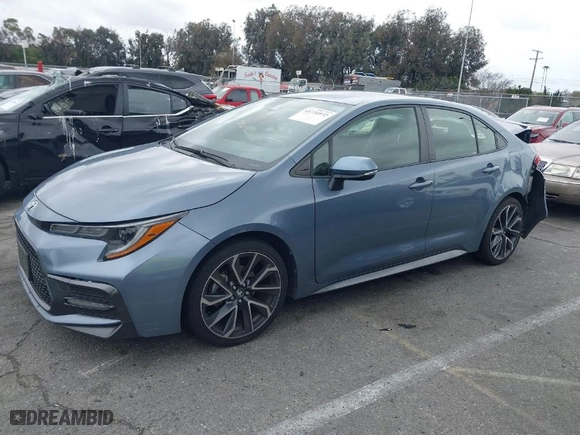 2021 Toyota Corolla SE with VIN JTDS4MCE8MJ065982, listed as a IAAI auction lot 41734972 with 59,039 mi miles. Bid and sale history available at carsss.com. Image 14.