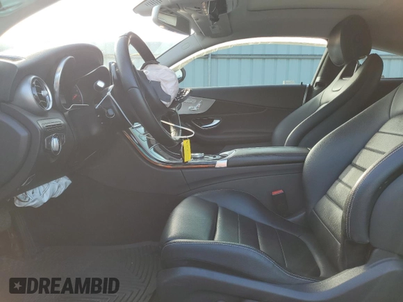 2017 Mercedes-Benz C 300 with VIN WDDWJ4KB6HF440722, listed as a Copart auction lot 52523515 with 57,808 mi miles and Salvage title. Bid and sale history available at DreamBid. Image 7.