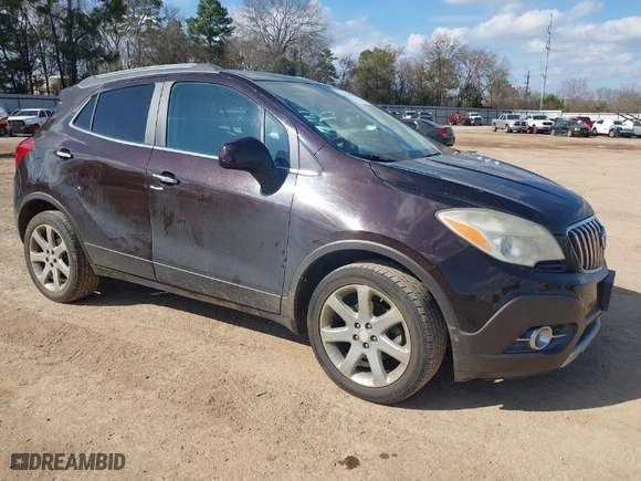 2013 Buick Encore Convenience with VIN KL4CJBSB2DB084654, listed as a IAAI auction lot 41489099 with 188,828 mi miles. Bid and sale history available at carsss.com. Image 1.