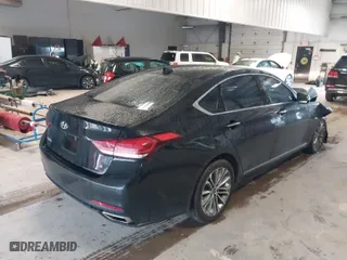 2015 Hyundai Genesis 3.8L with VIN KMHGN4JE1FU012186, listed as a IAAI auction lot 41753637 with 91,241 mi miles. Bid and sale history available at carsss.com. Image 4.