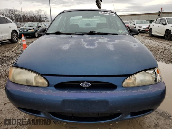 1999 Ford Escort SE with VIN 1FAFP13P9XW117481, listed as a Copart auction lot 86545994 with 110,444 mi miles and Salvage Title. Bid and sale history available at carsss.com. Image 5.