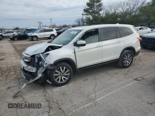 2020 Honda Pilot EX-L with VIN 5FNYF6H41LB011770, listed as a Copart auction lot 43334845 with 84,646 mi miles and Salvage title. Bid and sale history available at DreamBid. Image 1.