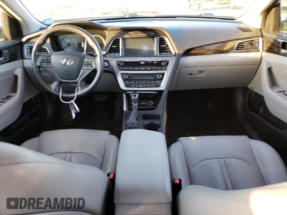 2017 Hyundai Sonata Hybrid Limited with VIN KMHE34L36HA062353, listed as a Copart auction lot 37828863 with 105,474 mi miles. Bid and sale history available at carsss.com. Image 8.