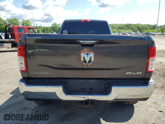 2019 Ram 2500 Big Horn with VIN 3C6UR5JLXKG606957, listed as a Copart auction lot 57713014 with 102,399 mi miles and Salvage Title. Bid and sale history available at carsss.com. Image 6.