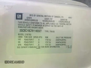 2008 Chevrolet Silverado 1500 1LT with VIN 2GCEC19C781149327, listed as a IAAI auction lot 42126913 with 194,629 mi miles and . Bid and sale history available at DreamBid. Image 9.