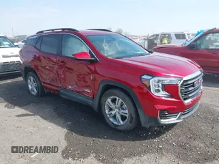 2024 GMC Terrain SLE with VIN 3GKALMEG2RL385512, listed as a IAAI auction lot 41691332 with 4,658 mi miles. Bid and sale history available at carsss.com. Image 1.