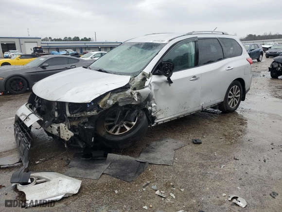 2016 Nissan Pathfinder SL with VIN 5N1AR2MN5GC670076, listed as a Copart auction lot 89355385 with 201,555 mi miles and Salvage Title. Bid and sale history available at carsss.com. Image 1.