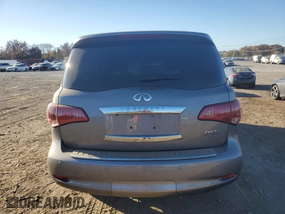 2013 Infiniti QX56 with VIN JN8AZ2NE5D9060498, listed as a Copart auction lot 79746904 with 134,387 mi miles and Salvage Title. Bid and sale history available at carsss.com. Image 6.