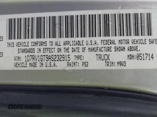 2010 Dodge 1500 Laramie with VIN 1D7RV1GT9AS232915, listed as a IAAI auction lot 41963752 with Not Provided miles and . Bid and sale history available at carsss.com. Image 9.