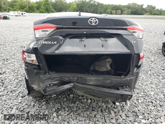 2022 Toyota Corolla LE with VIN JTDEPMAE4NJ216454, listed as a Copart auction lot 52405875 with 31,563 mi miles and Non Repairable. Bid and sale history available at carsss.com. Image 6.