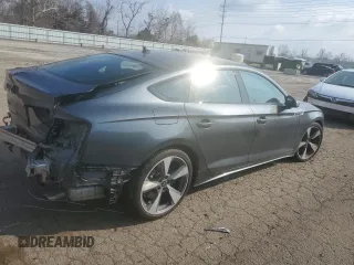 2021 Audi A5 Sportback S line Premium Plus with VIN WAUFACF54MA043734, listed as a Copart auction lot 43883624 with 39,599 mi miles. Bid and sale history available at carsss.com. Image 3.