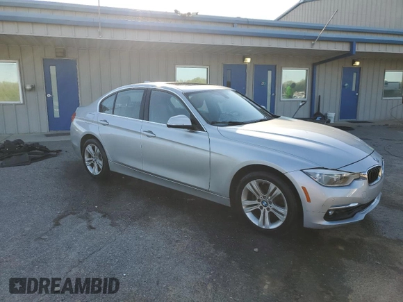 2016 BMW 3 Series 328i with VIN WBA8E9G58GNT47368, listed as a Copart auction lot 52443285 with 46,283 mi miles and Salvage Title. Bid and sale history available at carsss.com. Image 4.
