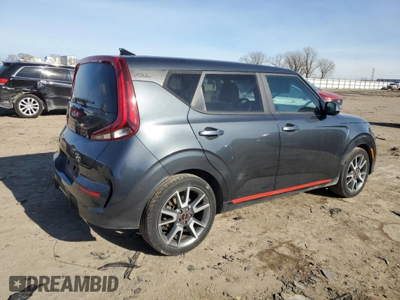 2022 Kia Soul Turbo with VIN KNDJ53AF0N7837226, listed as a Copart auction lot 89053435 with 61,408 mi miles and Salvage Title. Bid and sale history available at carsss.com. Image 3.