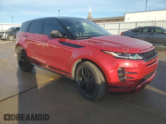2022 Land Rover Range Rover Evoque Dynamic SE with VIN SALZL2FX7NH164846, listed as a Copart auction lot 80154904 with 28,320 mi miles and Salvage Title. Bid and sale history available at carsss.com. Image 4.