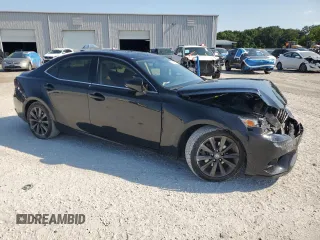 2015 Lexus IS 250 with VIN JTHBF1D27F5080738, listed as a Copart auction lot 62400825 with 71,896 mi miles and Salvage title. Bid and sale history available at DreamBid. Image 4.