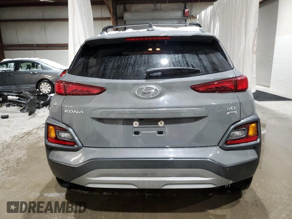 2021 Hyundai Kona Night Edition with VIN KM8K6CA57MU734681, listed as a Copart auction lot 45294135 with 92,794 mi miles and Salvage Title. Bid and sale history available at DreamBid. Image 6.