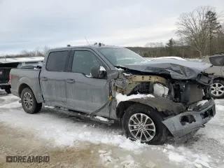 2019 Ford F-150 XL with VIN 1FTEW1EP3KKF29966, listed as a Copart auction lot 44220465 with 0 mi miles and Salvage Title. Bid and sale history available at carsss.com. Image 4.