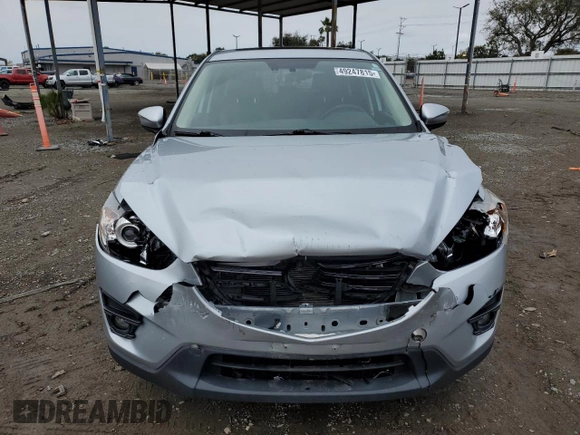 2016 Mazda CX-5 Grand Touring with VIN JM3KE2DY2G0894056, listed as a Copart auction lot 49247815 with 56,039 mi miles and Salvage Title. Bid and sale history available at carsss.com. Image 5.