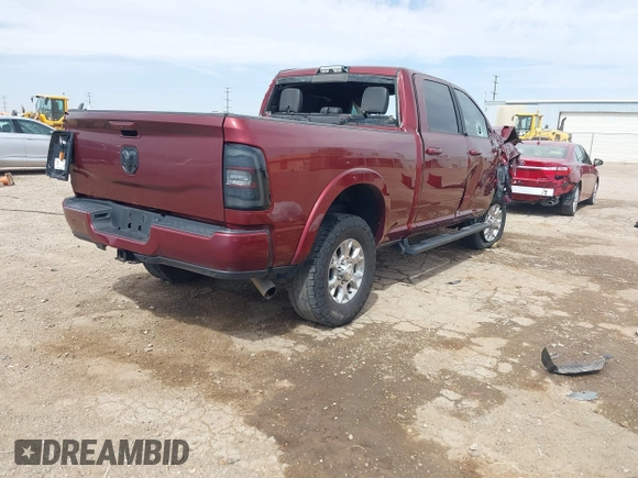 2019 Ram 2500 Laramie with VIN 3C6UR5FL1KG615300, listed as a IAAI auction lot 41820765 with 103,645 mi miles. Bid and sale history available at carsss.com. Image 4.