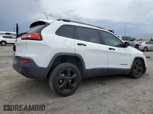 2017 Jeep Cherokee Altitude with VIN 1C4PJLAB2HW573567, listed as a Copart auction lot 59630205 with 105,975 mi miles and Salvage title. Bid and sale history available at DreamBid. Image 3.